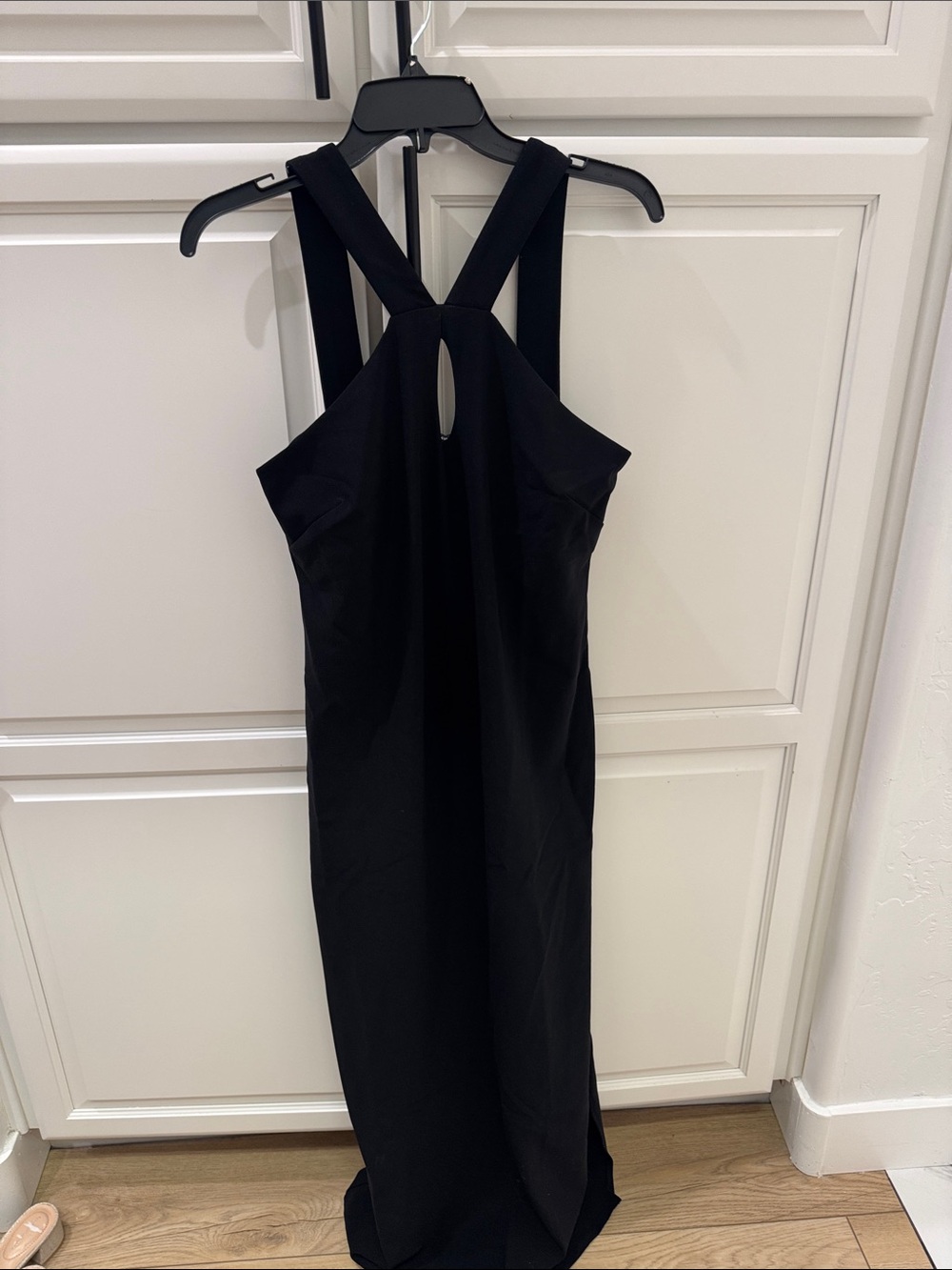 Boston Proper Black Cross-Back Maxi Dress